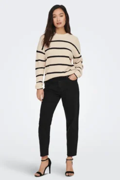 Jeans mom fit cintura subida