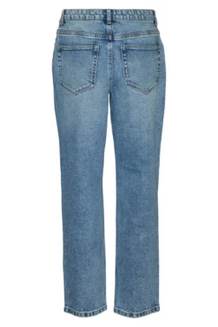 Jeans retas de cintura média
