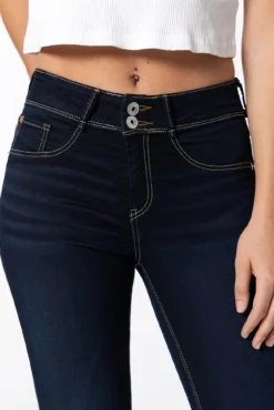 Jeans skinny clássico de cintura alta tamanho único