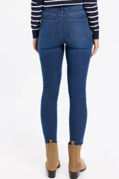 Jeans slim de cintura média