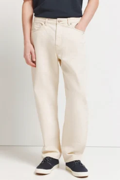 Jeans straight fit cru