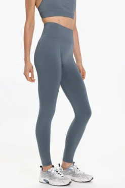 Legging franzida de cintura extra alta