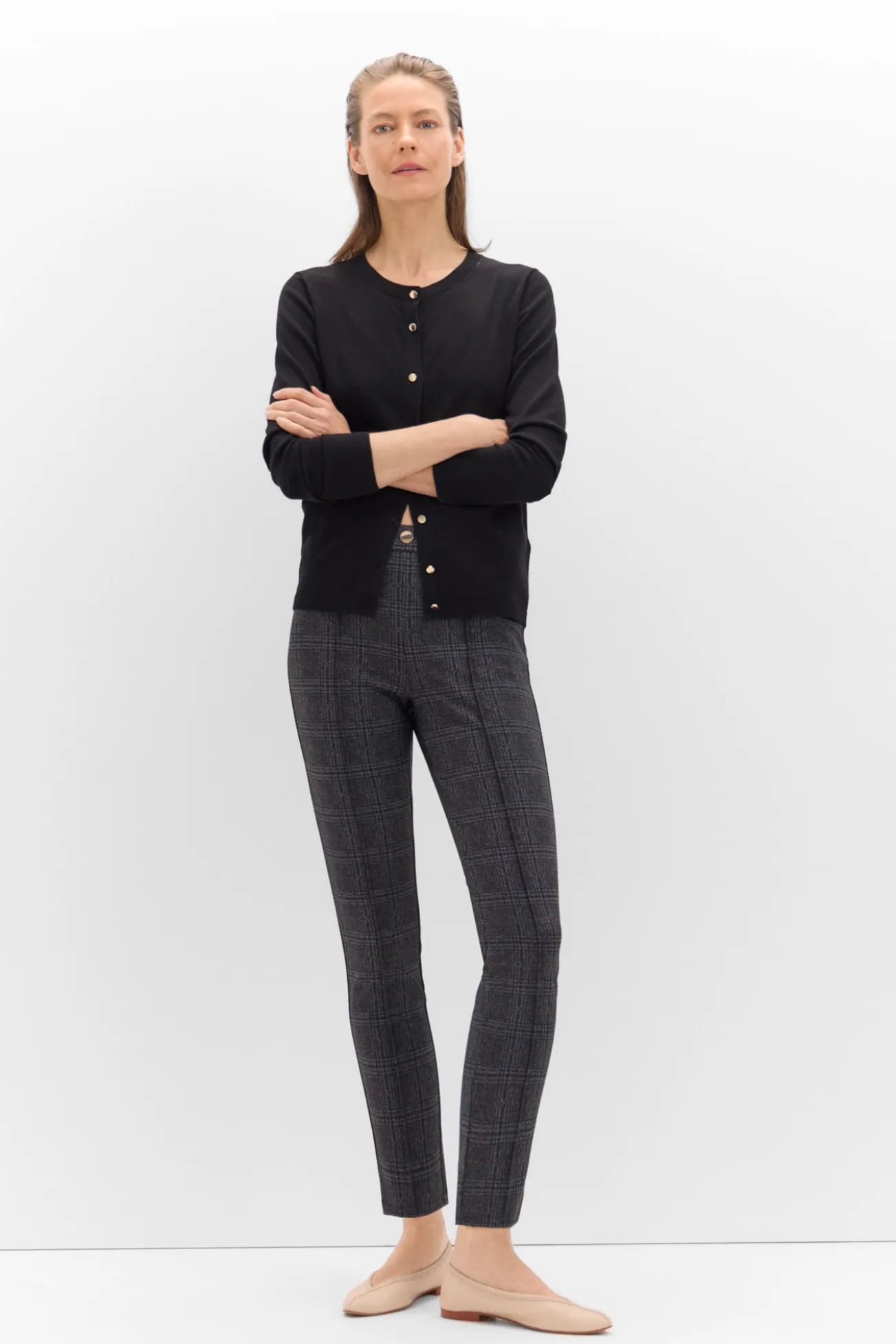Leggings com abotoadura
