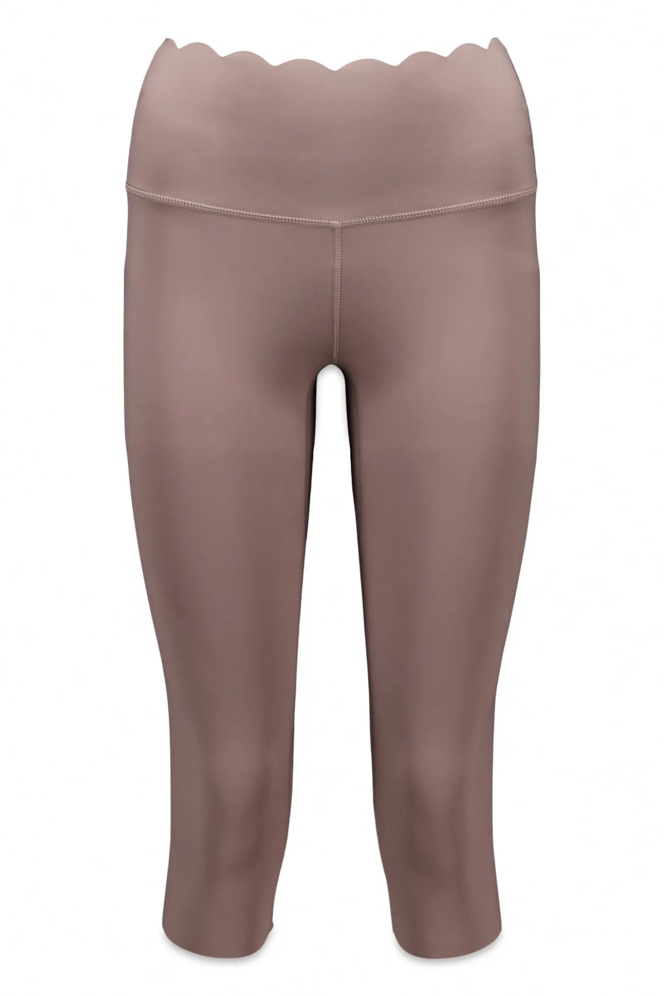 Leggings compressivas pirata marrom