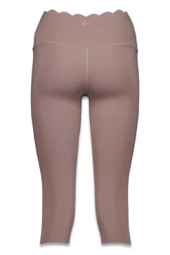 Leggings compressivas pirata marrom