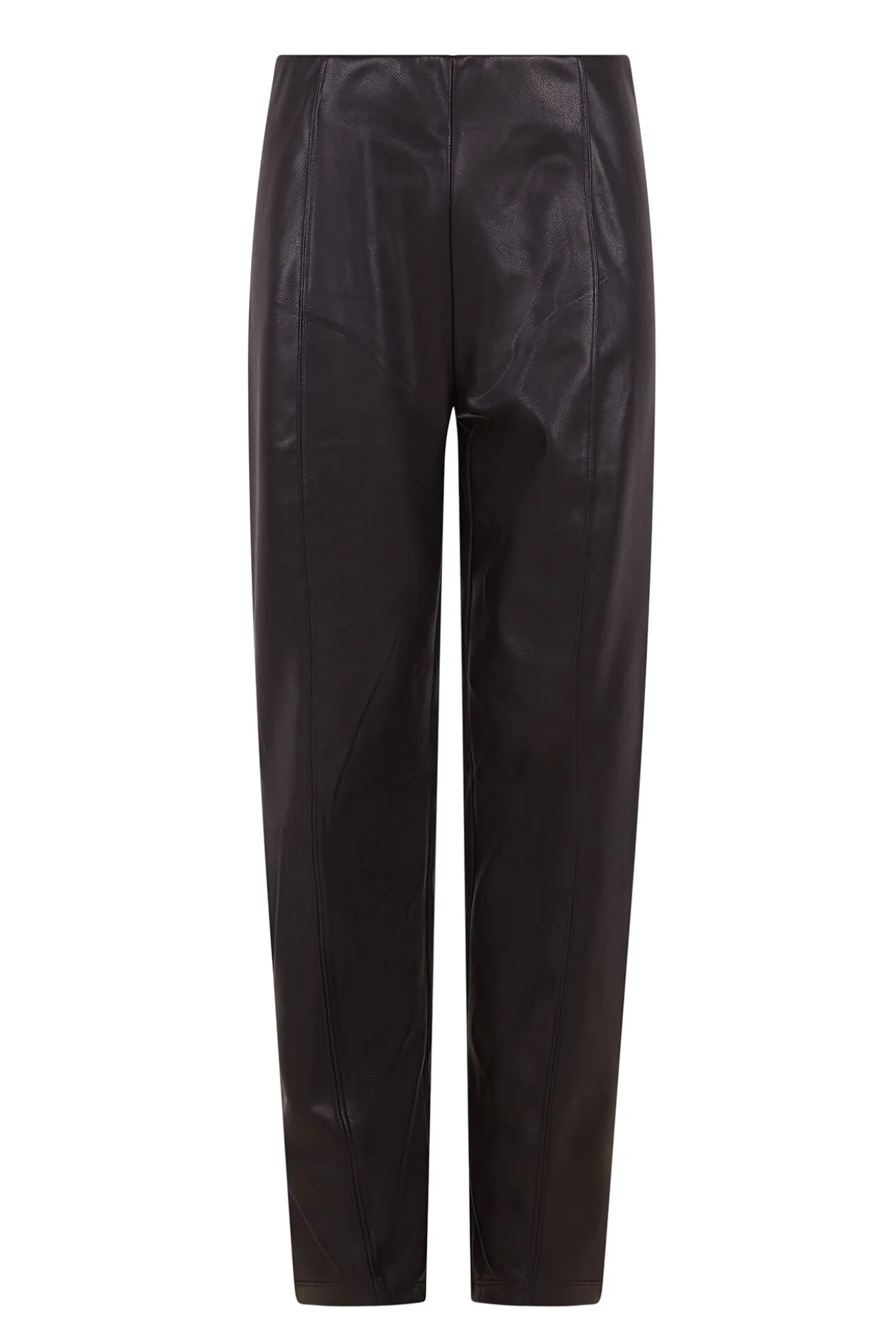 Leggings femininas de polipele sintético elástico