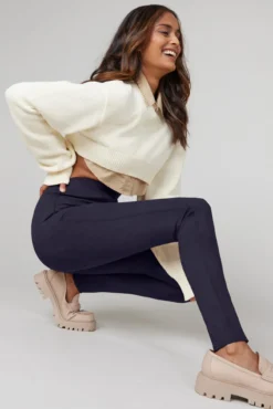 Leggings moldadoras efeito camurça