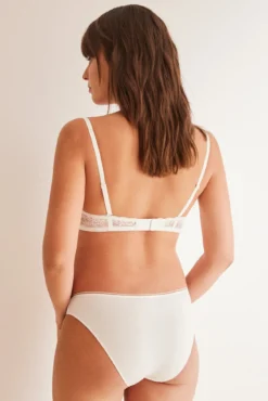 LOVELY renda triangular ' maternity ' em renda branca