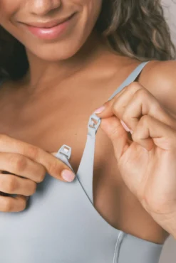 LOVELY soutien de microfibra azul para maternity