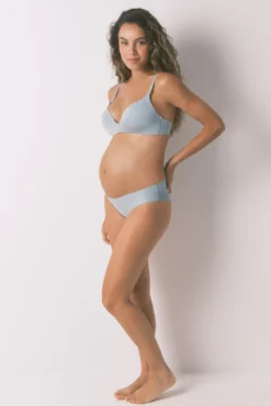 LOVELY soutien de microfibra azul para maternity