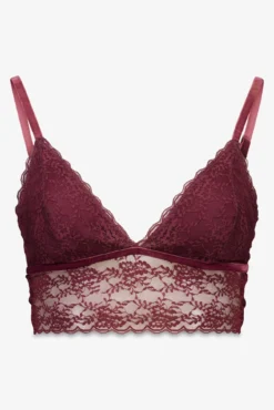 LOVELY sutiã triangular de renda bralette