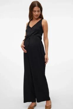 Macacão comprido maternity e amamentação
