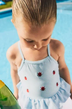 Maiô menina com detalhe