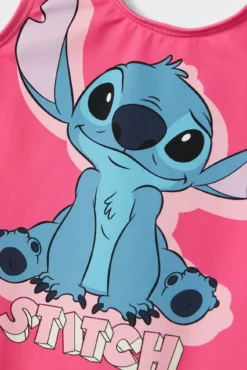 Maiô rosa Lilo e Stitch