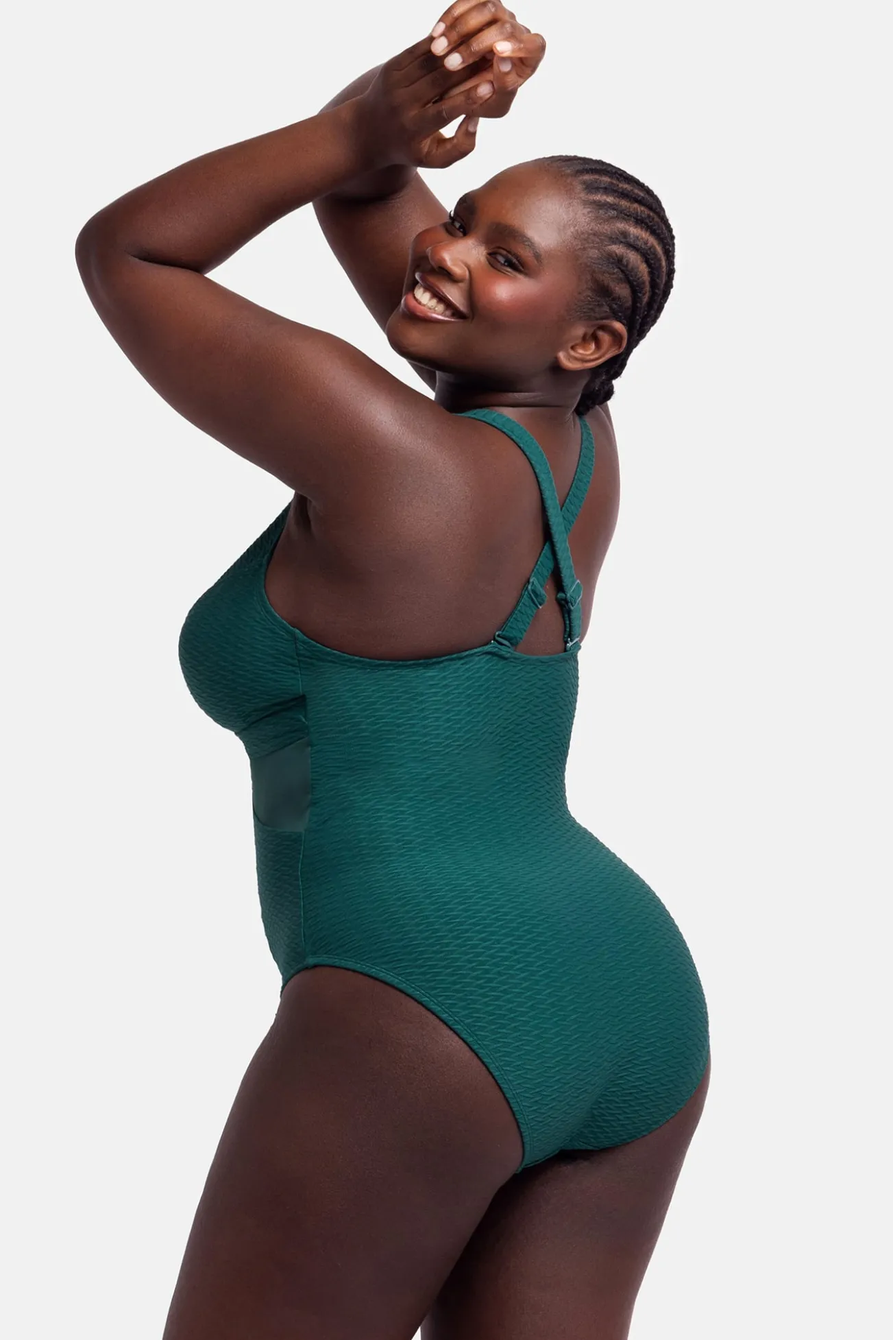 Maiô shapewear/moldador verde