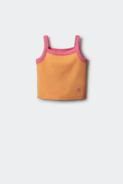 malha de malha com alças para menina