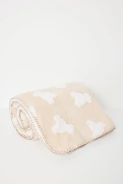 Manta de pele com efeito urso