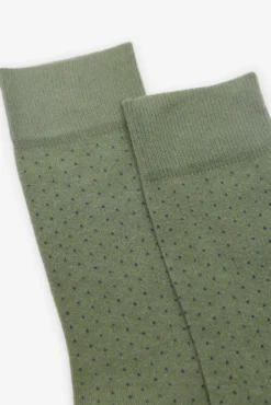Meia estampado de bolinhas