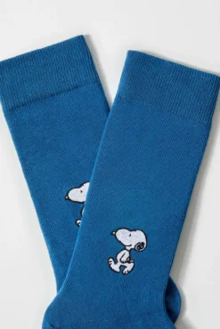 Meias altas Snoopy em algodão orgânico