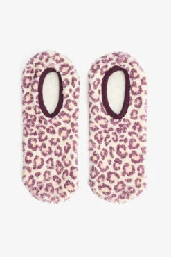 Meias com estampado de leopardo