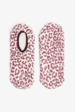 Meias com estampado de leopardo