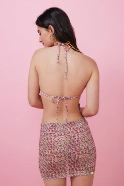 Minissaia franzida estampada