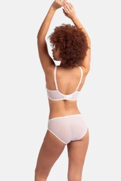 Pack de 2 cuecas hipster de renda rosa e nude