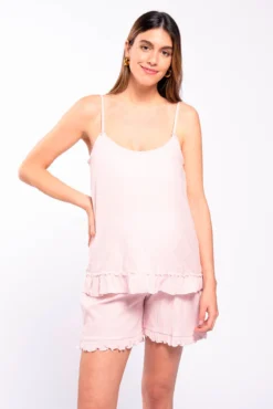 Pack pijama de amamentação às riscas de malha