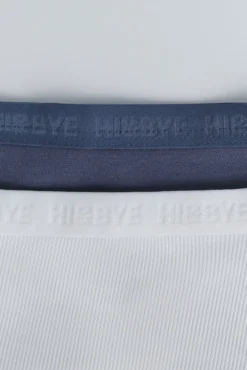 Pacote de 2 cuecas boxer azuis e brancas