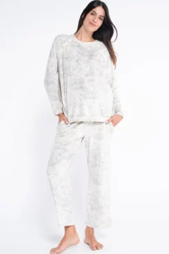 Pacote de pijama tondosado estampado