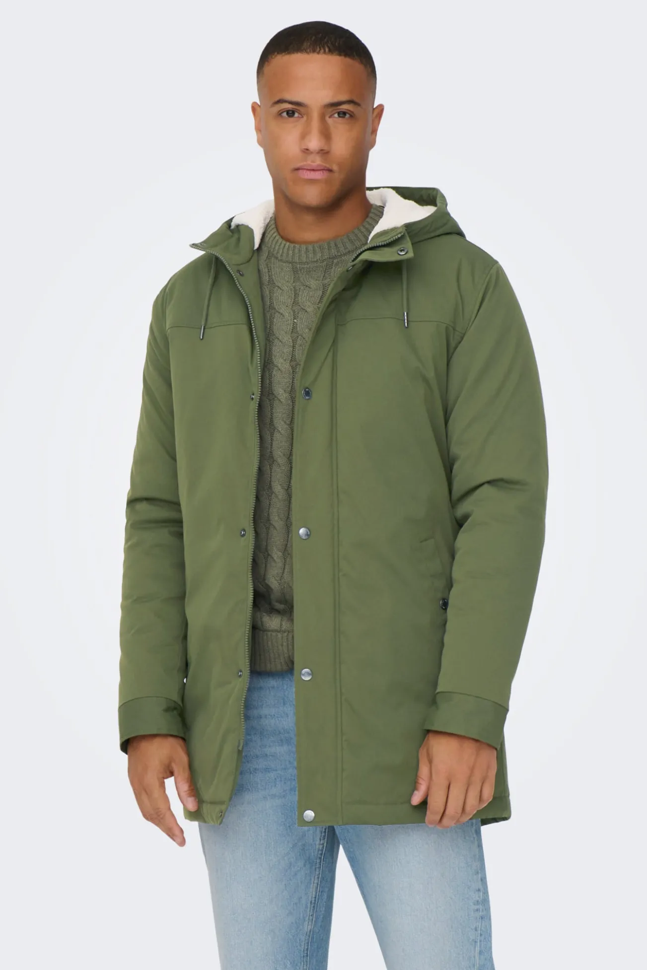 Parka com capuz