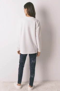 Pijama comprido polar estampado "Hogwarts"