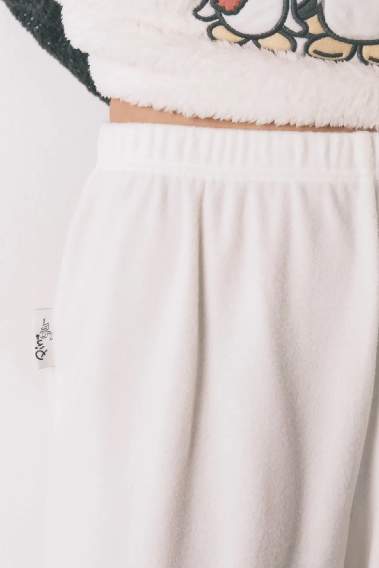 Pijama comprido polar pelo macio bordado Pingu