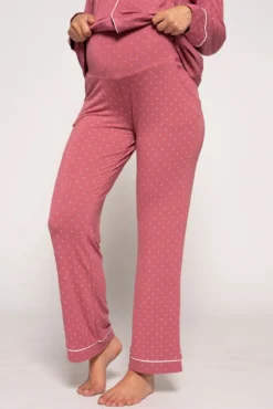 Pijama pré-mamã com bolinhas