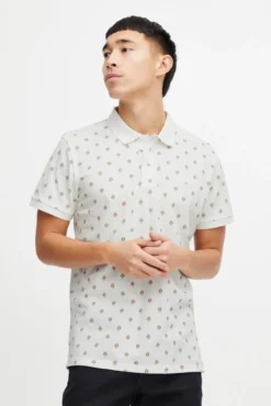 Polo de Algodão Regular Fit Estampado
