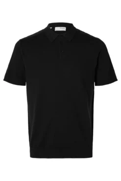 Polo de malha de manga curta