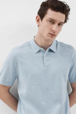 Polo de malha de manga curta