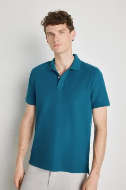 Polo de manga curta