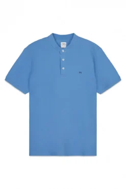 Polo de manga curta gola mao
