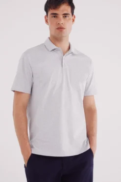 Polo jersey microrrisca