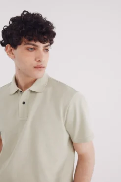 Polo piqué de cor extravagante de regular fit