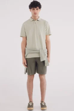 Polo piqué de cor extravagante de regular fit