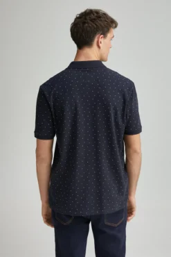 Polo piqué estampado integralmente regular fit