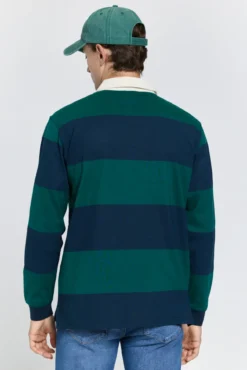 Polo riscas estilo rugby