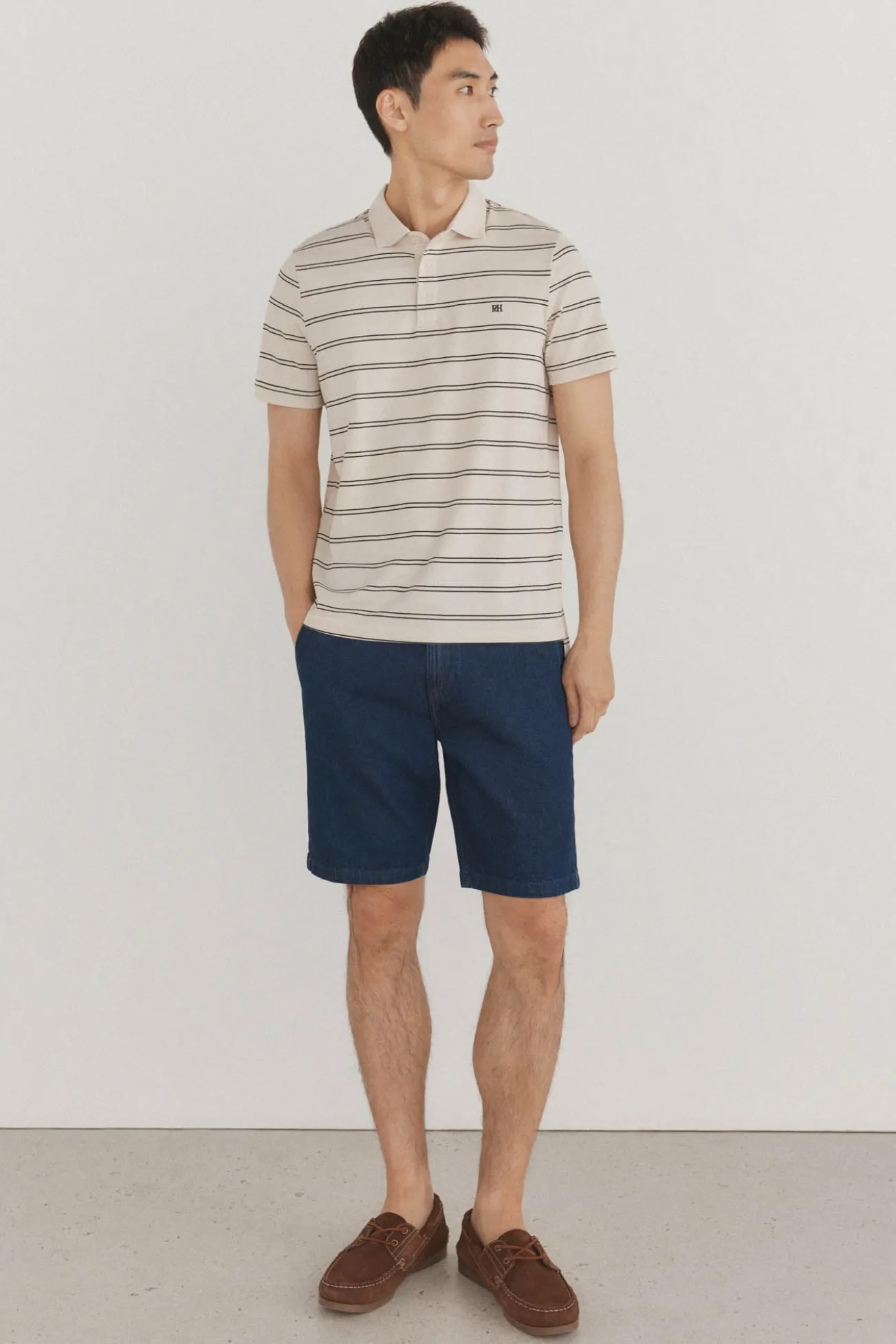 Polo às riscas