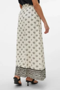 Saia comprida estampada