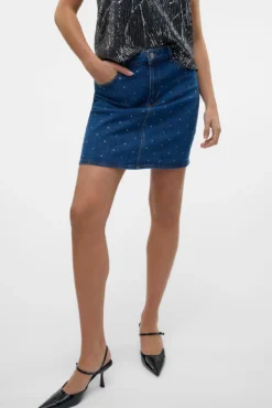 Saia curta denim