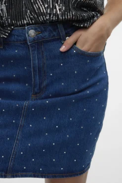 Saia curta denim