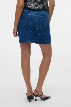 Saia curta denim