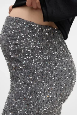 Saia de lantejoulas para maternity
